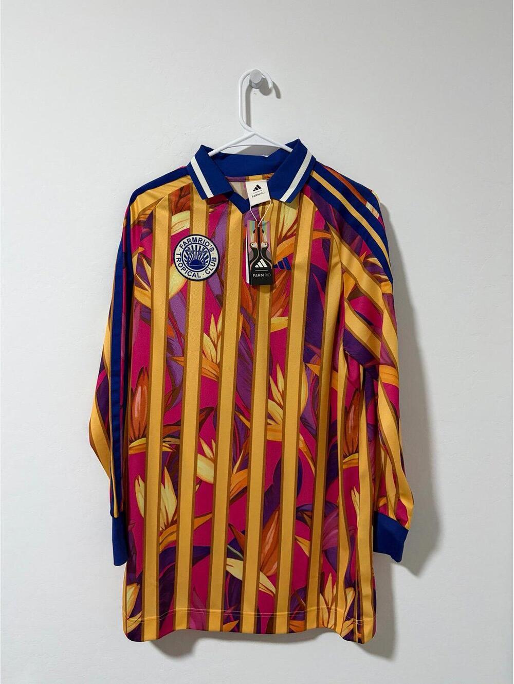 New $110 Adidas X Farm Rio Premium Jersey Dress JD6285 Womens XS